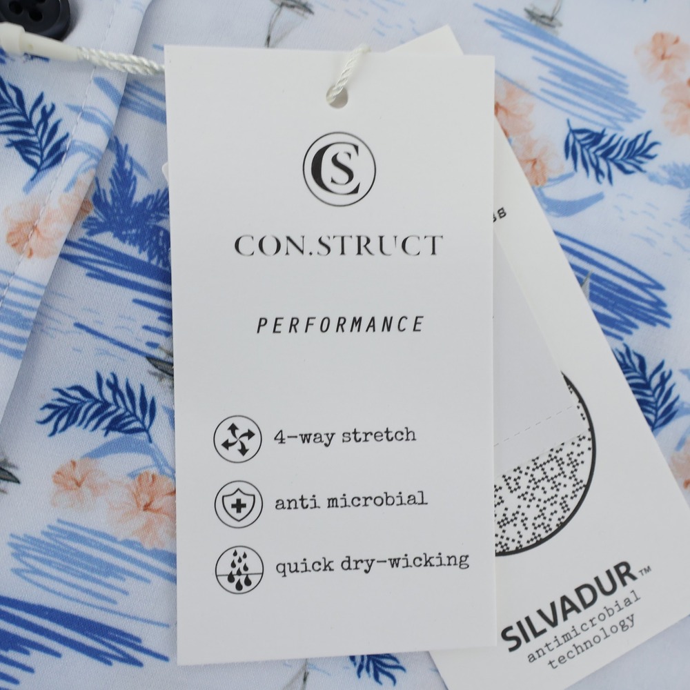 CONSTRUCT Performance Tropical Short Sleeve Butto… - image 4